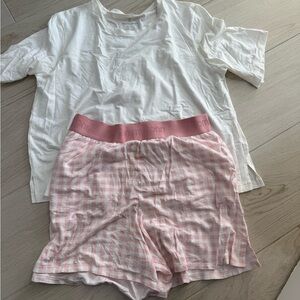 Tommy John Pink Checkered Set